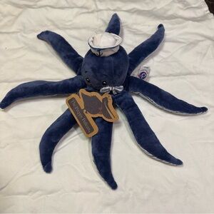 Oswald the Navy Blue Sailor Octopus Stuffed preppy pelican
